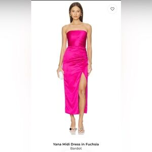 Bardot Strapless Midi Dress NWT